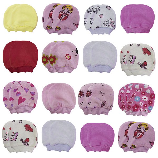 Luvinha De Bebe Kit 4 Pares Sortido Baby Deluxe Menina