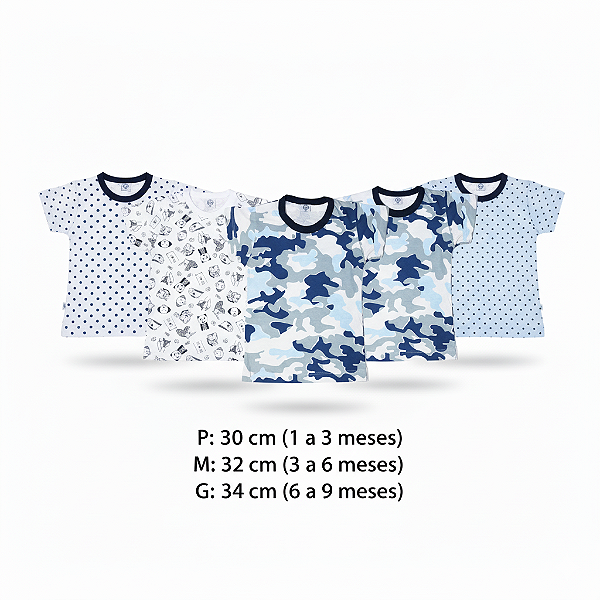 Kit 4 camisetas Sortidas Menino