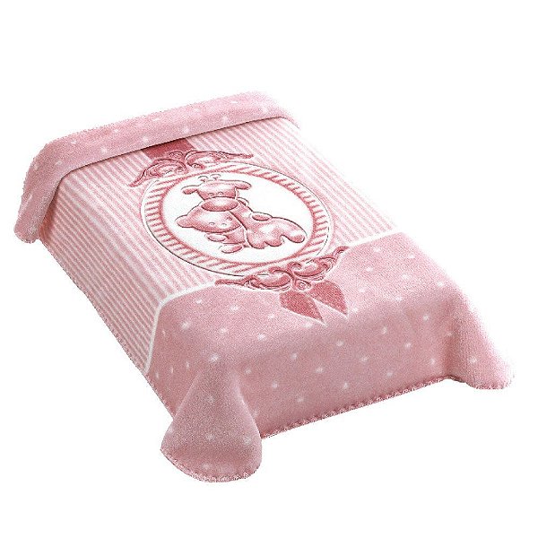 Cobertor Premium Colibri Camafeu Animais Rosa