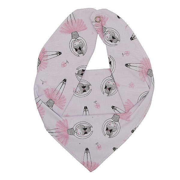 Babador Bandana Baby Deluxe Bailarina Rosa