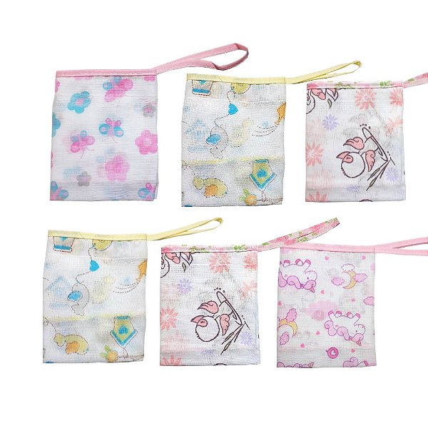 Toalha De Boca Kit 6 Peças Com Prendedor De Chupeta Caricia Baby Sortido Feminino