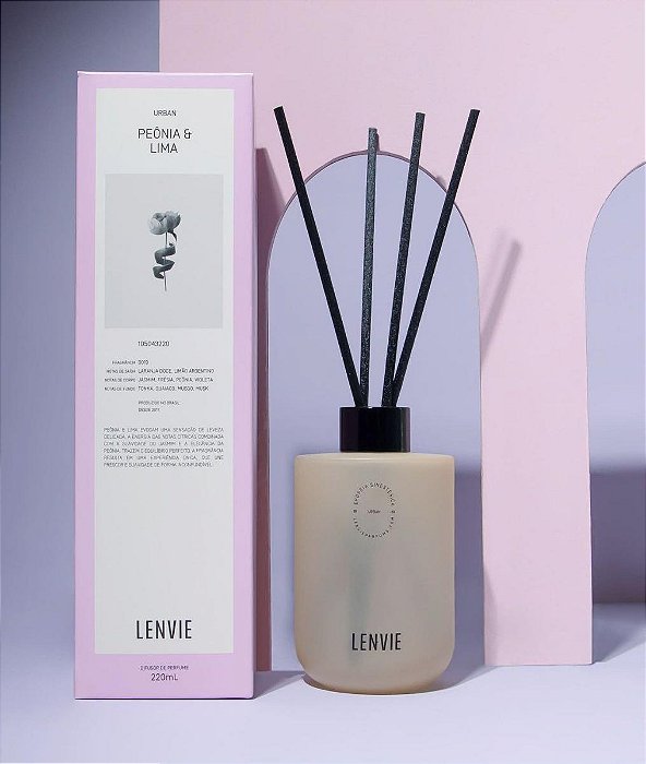 Difusor de perfume peonia e lima