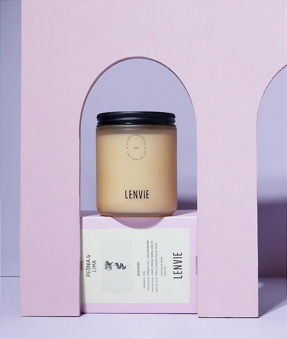 Vela perfumada peonia e lima