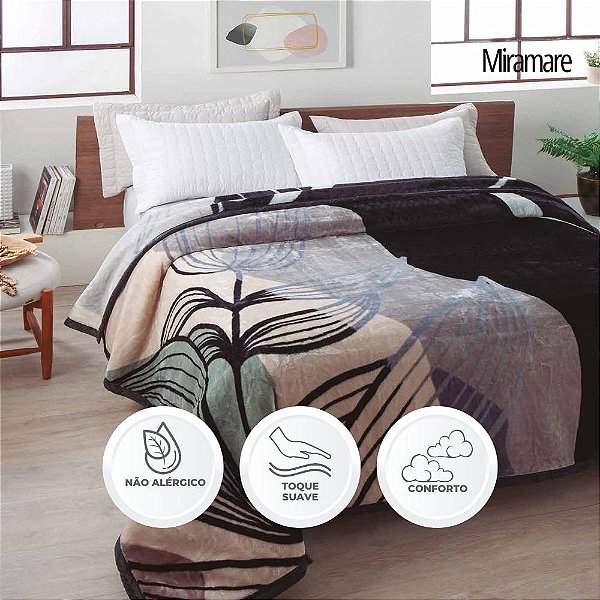 Cobertor Raschel Miramare