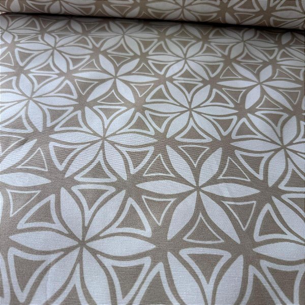 Waterblock estampado bege