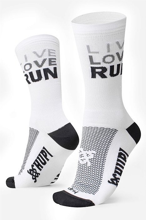 Meia Antibolha Hupi Love Live Run branca
