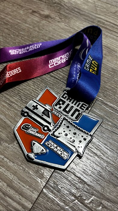 Medalha Game Run Canal Corredores x Mania de Corrida