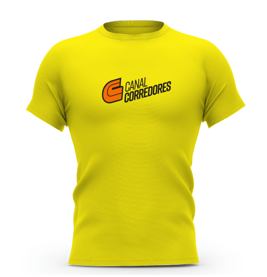 Camiseta Treino Amarela Canal Corredores - UNISSEX
