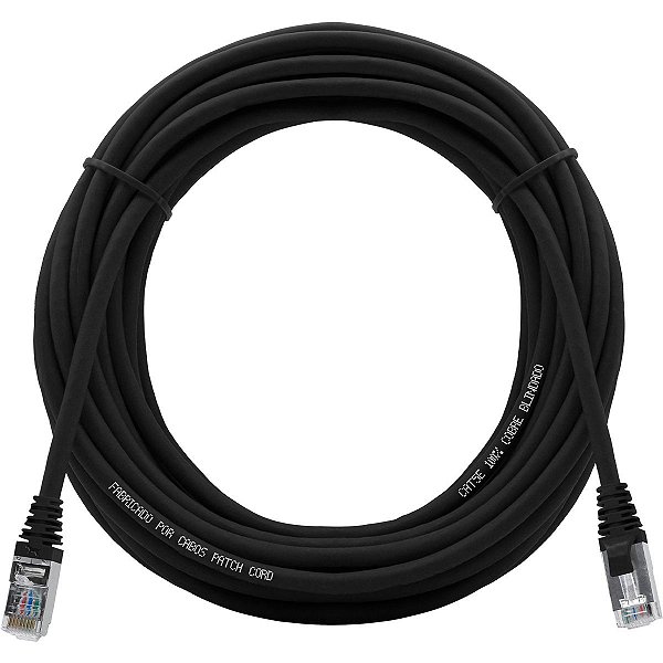 Cabo De Rede 20 Metros Patch Cord Cat5e FTP 100% Cobre Blindado - Cabos  Patch Cord - Fábrica de Cabos de Rede no Brasil