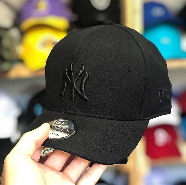 all black strapback hat