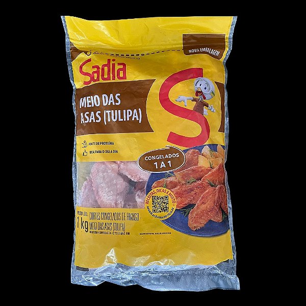 Meio da Asa (Tulipa) 1kg Sadia - Congelado