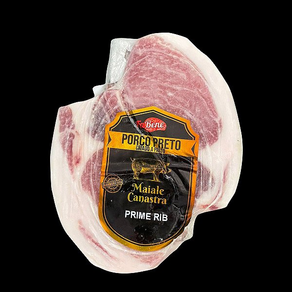 Prime Rib Suíno Porco Preto Ibérico Canastra 350 a 400g - Congelado