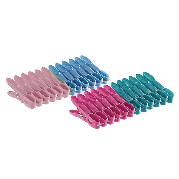 Prendedores Para Roupas Slim - 24 Unidades - Paramount