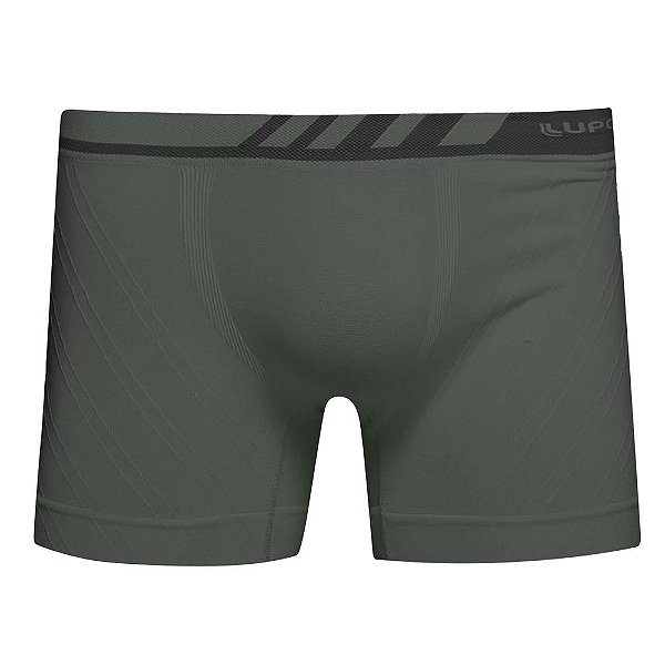 Cueca Boxer Sem Costura Microfibra - Chumbo - Lupo