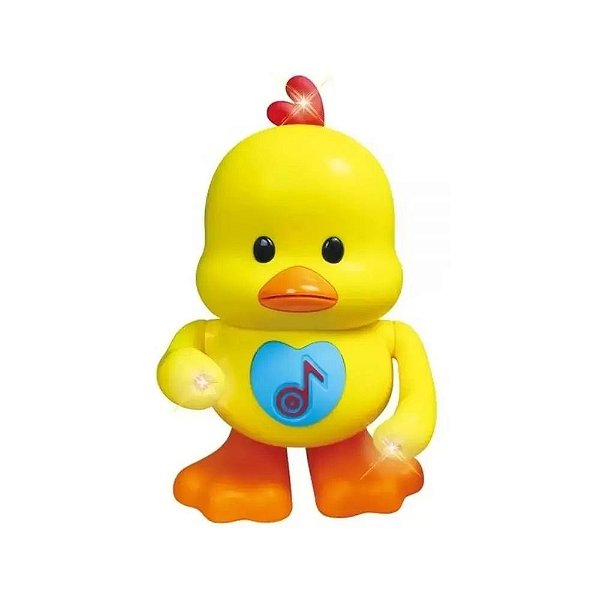 Pato Dançarino com Som e Luz -  Dm Toys