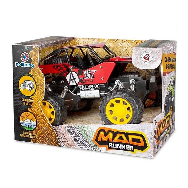 Carro Mad Runner - Corredor Louco - Polibrinq