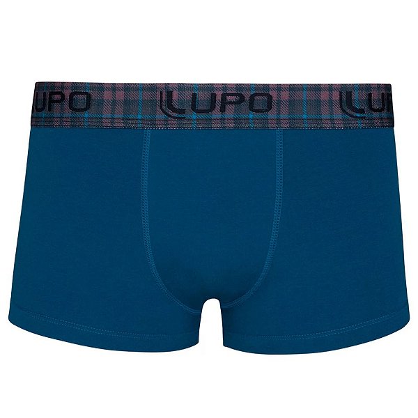 Cueca Boxer Azul - Lupo