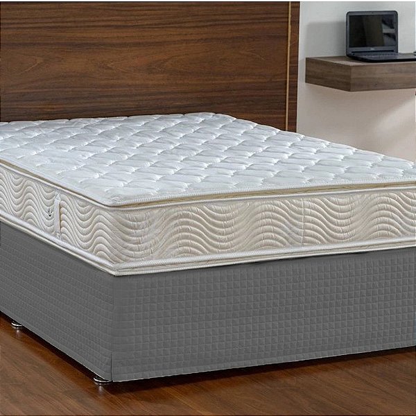 Saia Para Cama Box Probox Max Casal - Gris - Lavive