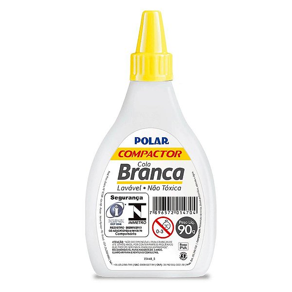 Cola Branca Polar Lavavél - 90g - Compactor