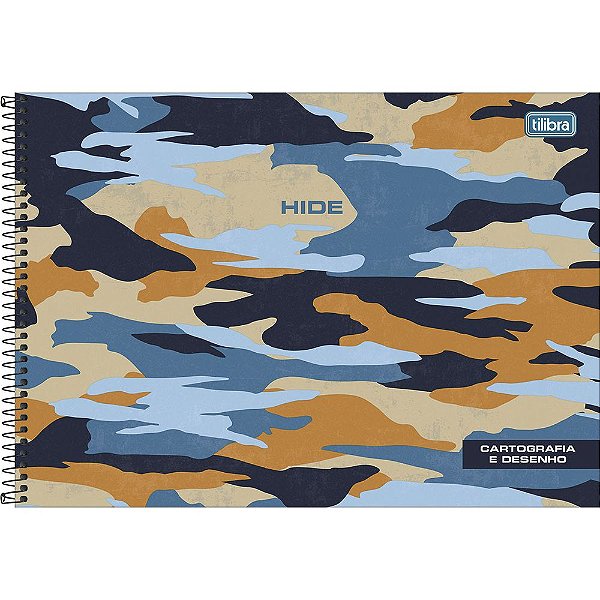 Caderno de Cartografia e Desenho Hide - Mescla Azul - Tilibra