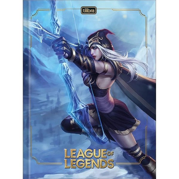 Caderno Brochura League Of Legends - Ashe - 80 Folhas - Tilibra