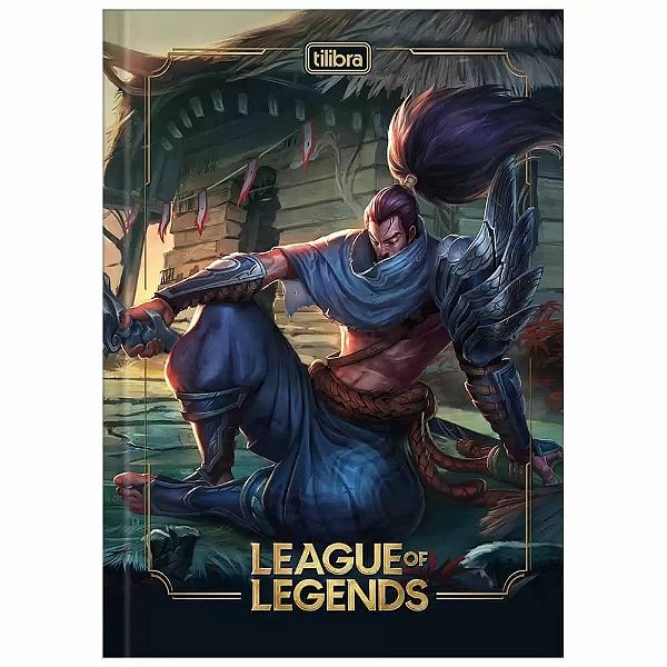Caderno Brochura League Of Legends - Yasuo - 80 Folhas - Tilibra