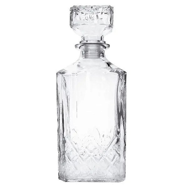 Garrafa de Whisky Vidro Bred - 900ml - Mimo Style