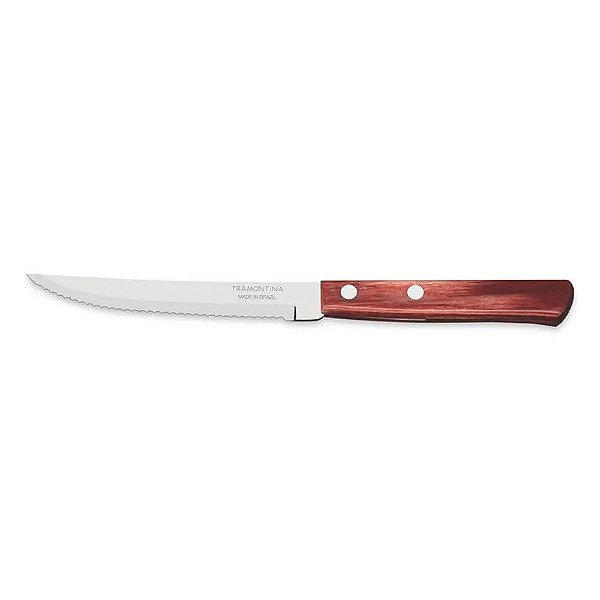 Faca Para Churrasco Inox - Cabo Vermelho - Tramontina