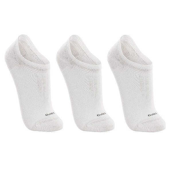 Kit Meia Sapatilha Walk Infantil - 3 pares - Branco - Lupo