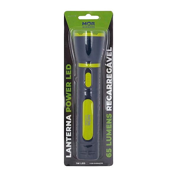 Lanterna Power Led 65 Lumens Recarregável - Mor