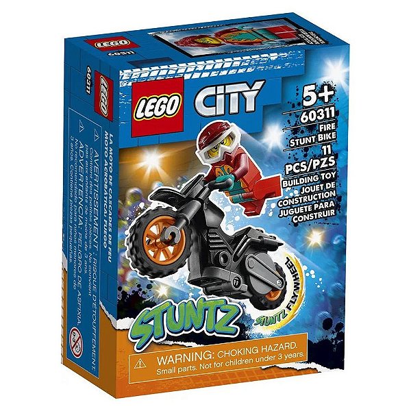 Lego City - Motocicleta Acrobacias Bombeiros - Lego