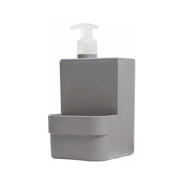 Dispenser de Detergente e Esponja Trium 500ml - Cinza - Ou