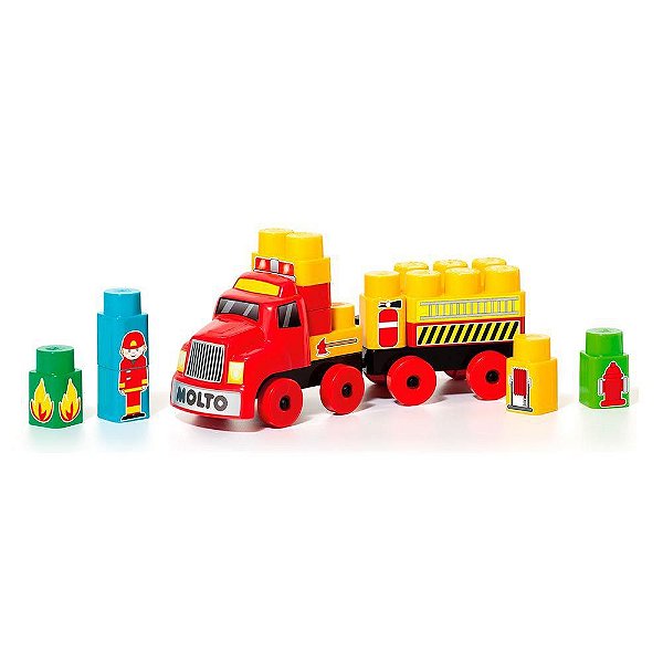 Blocos de Montar Baby Land Bombeirinho - 25 Peças - Cardoso