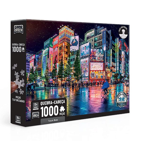 Quebra-Cabeça Tóquio Neon - 1000 Peças - Game Office