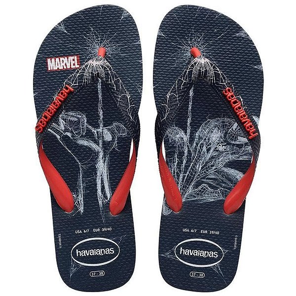 Chinelo Top Marvel Premium - Homem Aranha - Havaianas