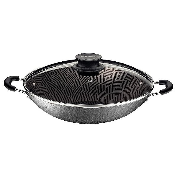 Wok com Tampa Paris Chumbo 36cm - Tramontina