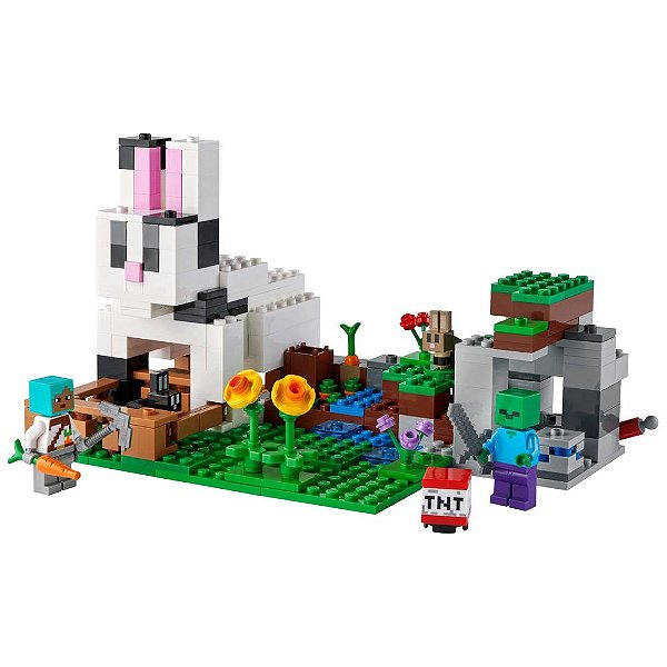 Lego Minecraft - O Rancho do Coelho - 340 Peças - Lego