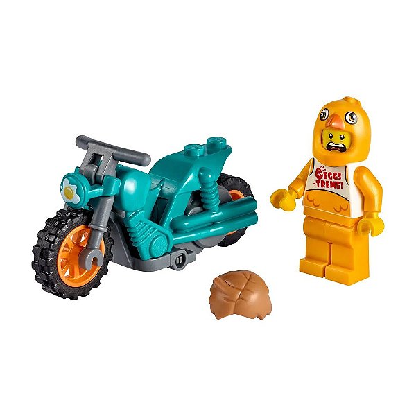 Lego City - Motocicleta de Acrobacias com Galinha - Lego