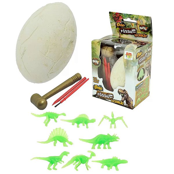 Ovo Dino Fóssil Escavação - DM Toys