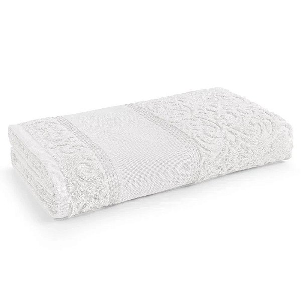 Toalha de Rosto Para Bordar Melina II - Branco - Karsten