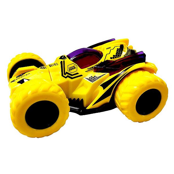 Carro Corrida Maluca - Amarelo - DM Toys
