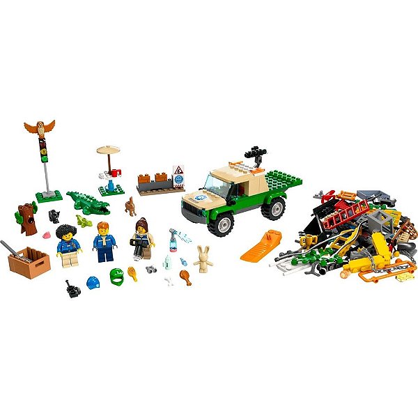 Lego City - Missões de Resgate de Animais Selvagens - 246 peças - Lego