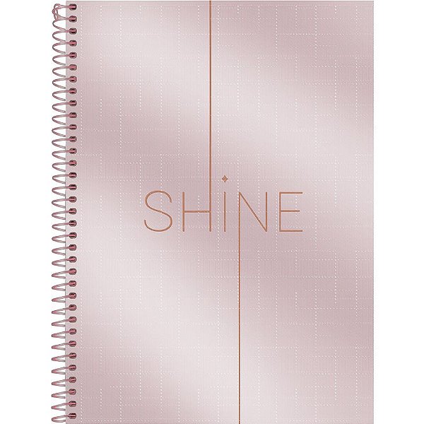 Caderno Shine Rose - 160 Folhas - Foroni
