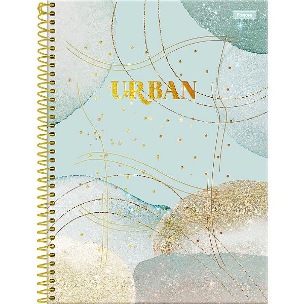 Caderno Urban Verde - 160 Folhas - Foroni