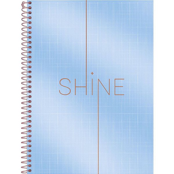 Caderno Shine Azul - 160 Folhas - Foroni