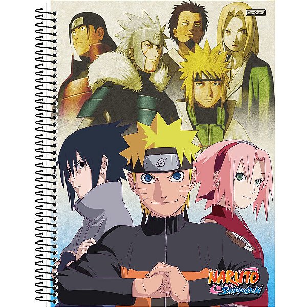 Caderno Naruto Shippuden Personagens - 160 Folhas - São Domingos
