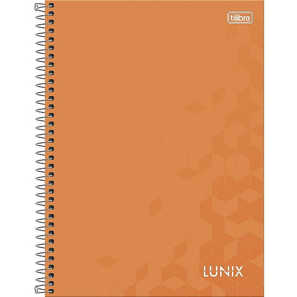 Caderno Lunix Laranja - 160 Folhas - Tilibra