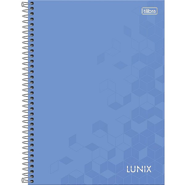 Caderno Lunix Azul Claro - 160 Folhas - Tilibra