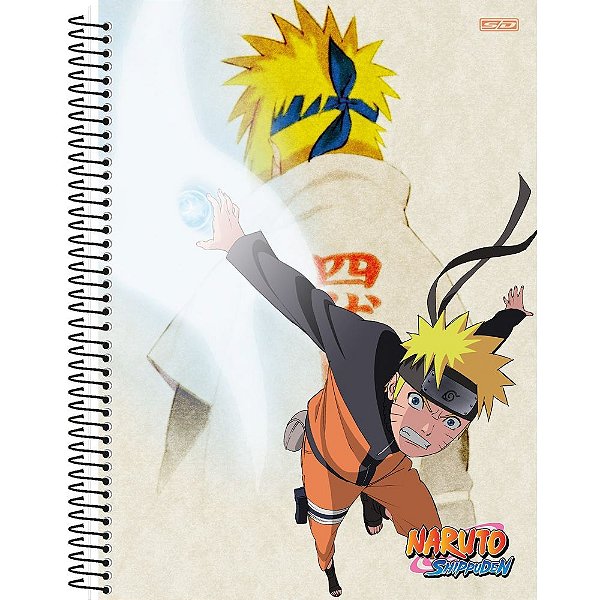 Caderno Naruto Shippuden Cinza - 80 Folhas - São Domingos
