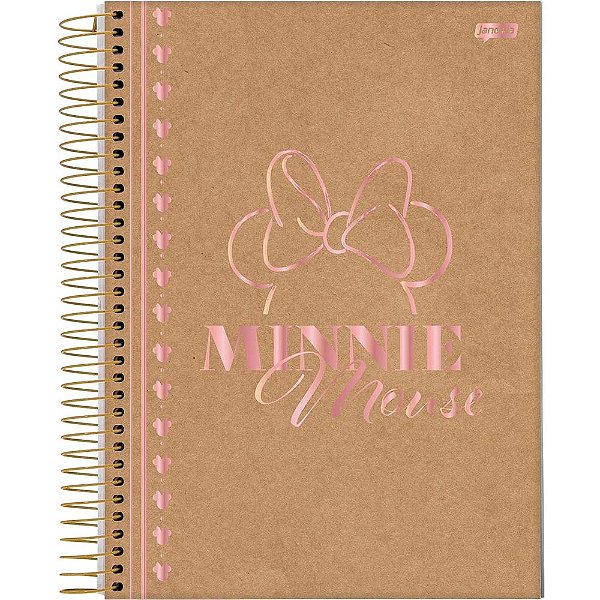 Caderno Mickey Mouse Kraft - Laço - 80 Folhas - Jandaia